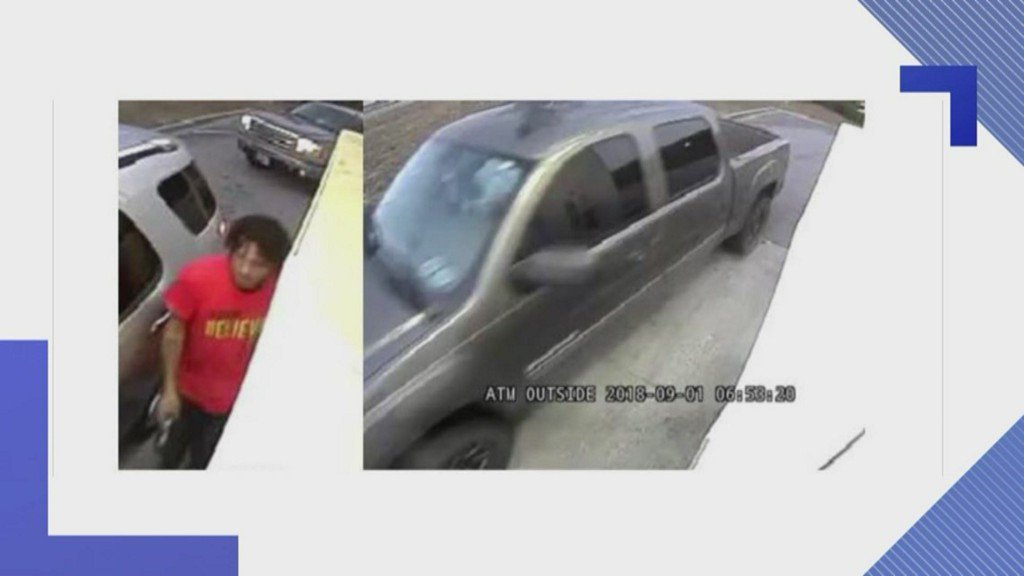Lexington County deputies are searching for the man who they say shot a woman in the hand at an ATM machine.