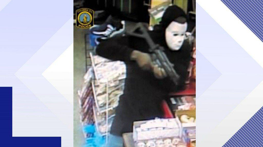 Masked suspect with long gun robs Columbia gas station, threatens employees    
