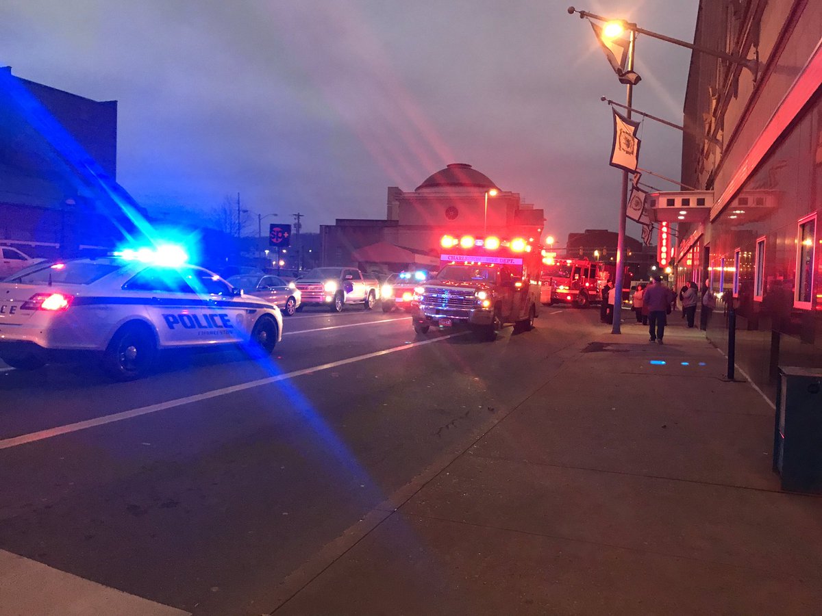 Pedestrian struck  on Washington st in Charleston   