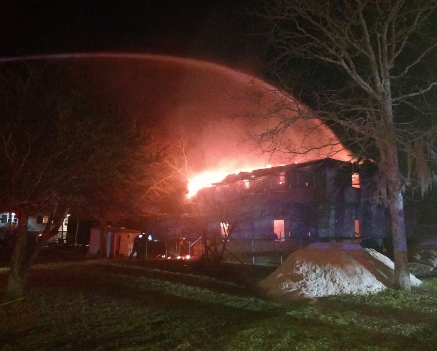 Crews responded to the scene of a fire early Monday morning at an Awendaw bird breeding business where hundreds of exotic birds were inside.