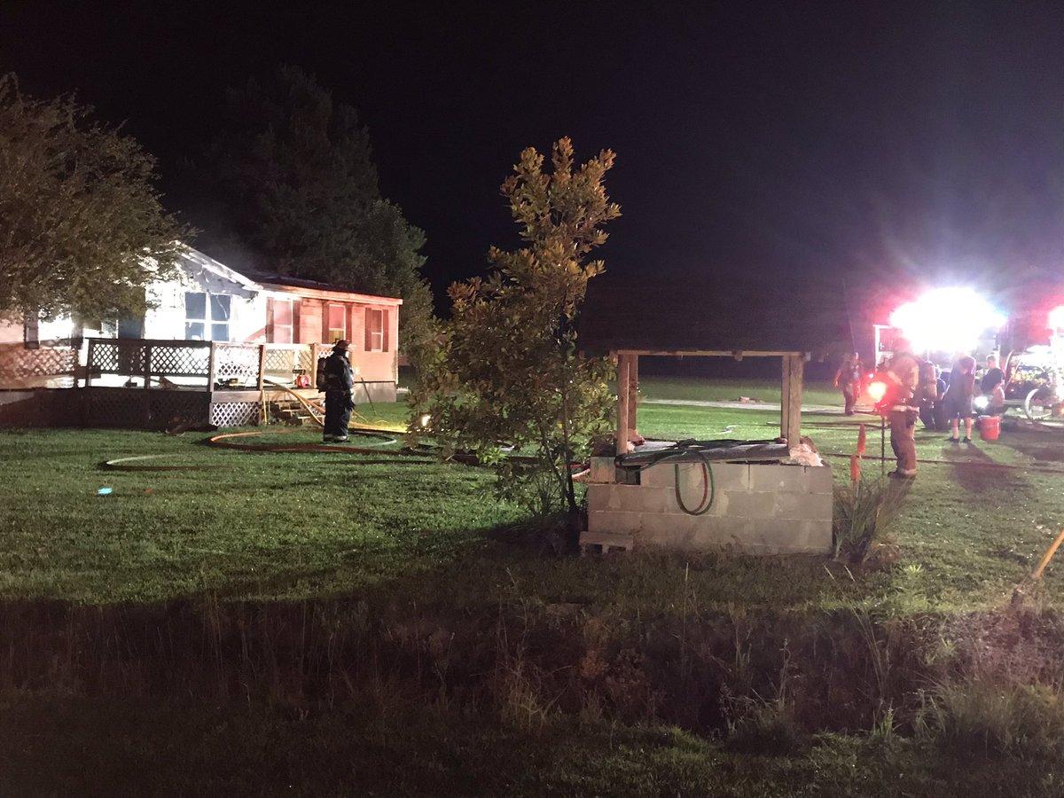One person was injured in a house fire Monday morning in Loris.