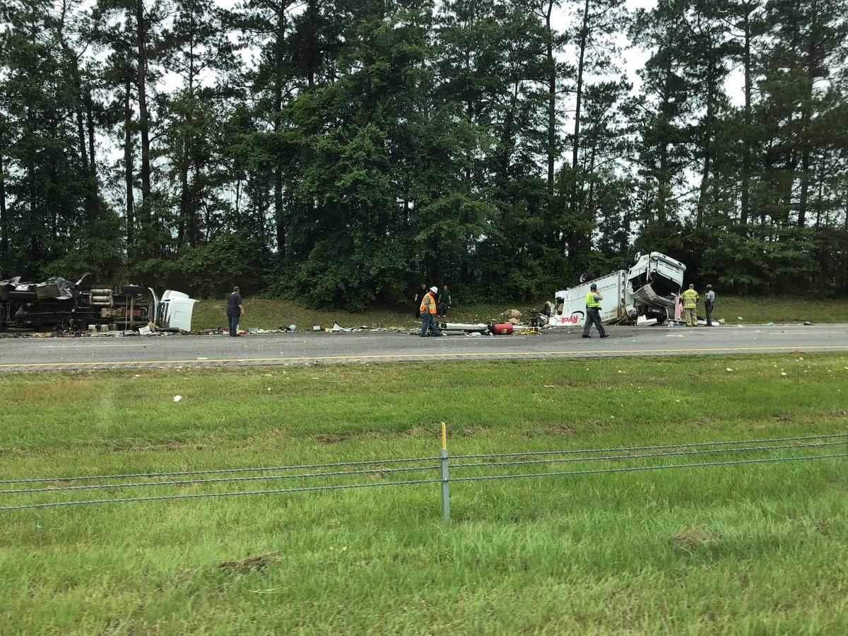 Involving two trucks eastbound I 26 at mile marker 144. Roadway blocked and not allowing traffic through.