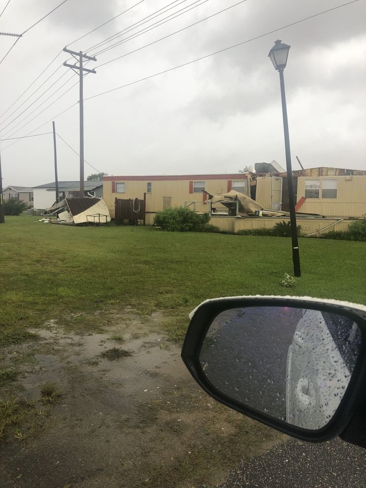 Tornado damage in the Water Way View community near Circle Drive in NMB. 
