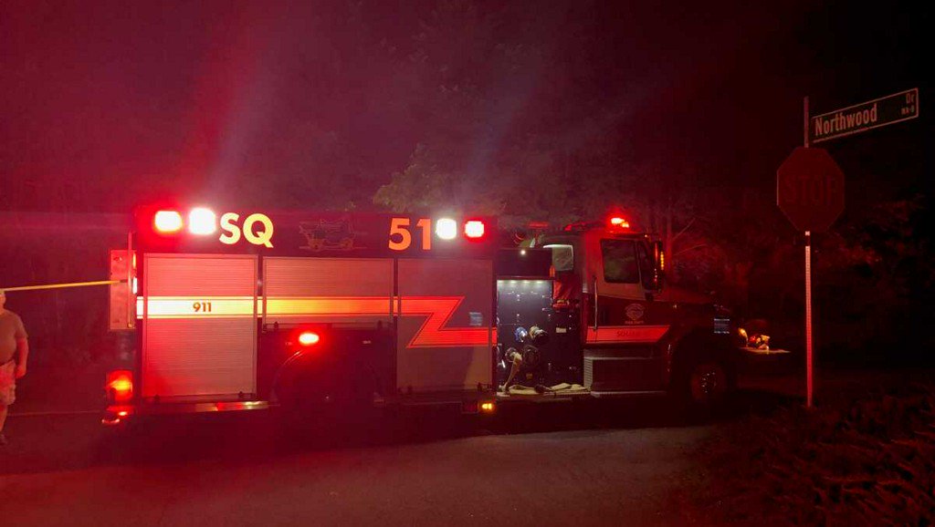 A vacant mobile home was destroyed by a fire Sunday morning in Walhalla