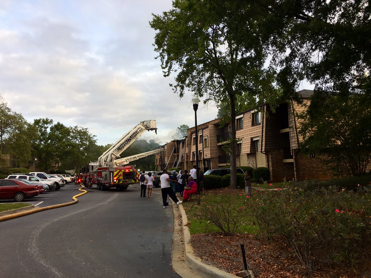 Blaze   under control, EMS still on scene. ColaFire Cheif Jenkins says there have been several fires here in the past few years and he is very concerned. NO DEATHS and 1 minor injury. No word on cause or how many units are destroyed 