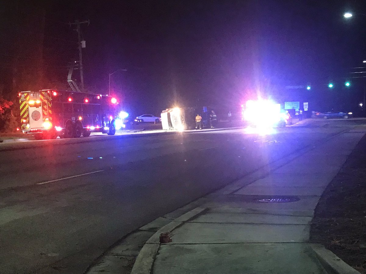 Lanes blocked on Bees Ferry (heading toward Glenn McConnell) right at Hwy 61 because of an overturned tractor trailer. No word on any injuries. Emergency crews are on scene