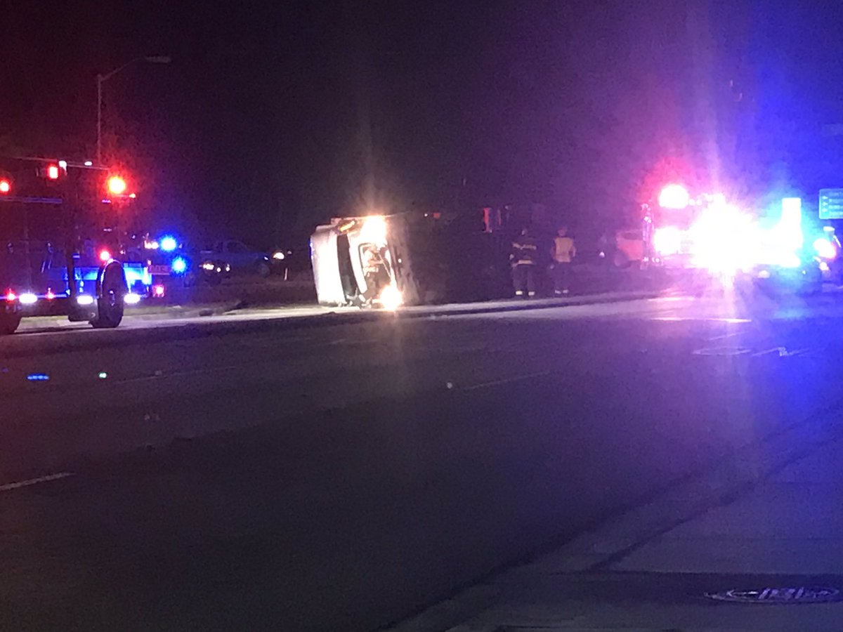 Lanes blocked on Bees Ferry (heading toward Glenn McConnell) right at Hwy 61 because of an overturned tractor trailer. No word on any injuries. Emergency crews are on scene