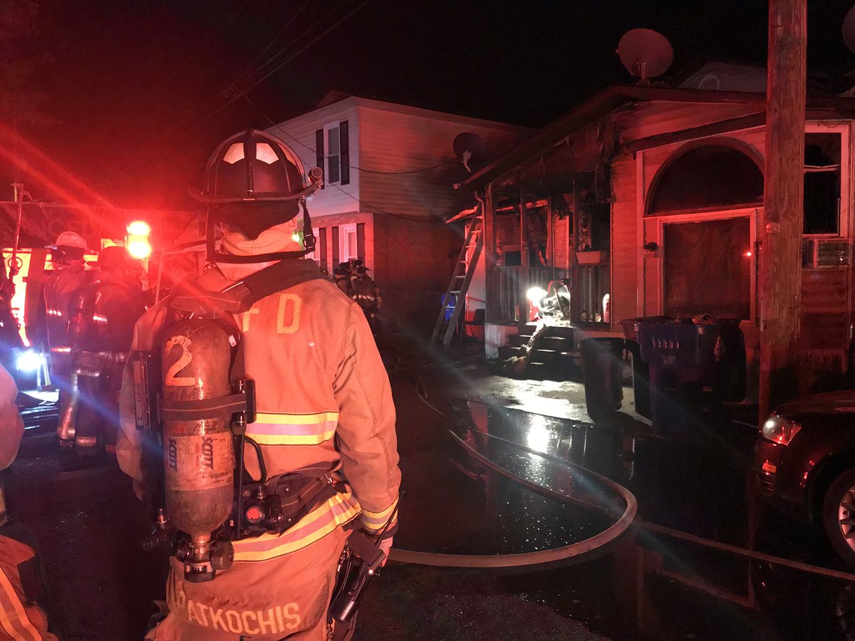 House fire in North Charleston neighborhood of Liberty Hill early this morning. 12 fire and police units on scene