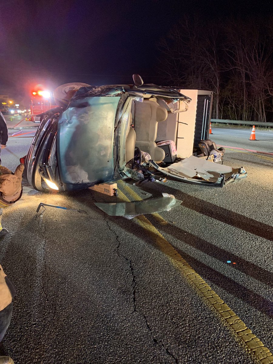 At approximately 5:50 a.m., HCFR crews responded to the area of E. Hwy. 501/Academy Dr. for an accident involving a vehicle (overturned) vs. a propane truck.  The driver of the truck was transported with  minor injuries. The driver of the propane truck waived transport