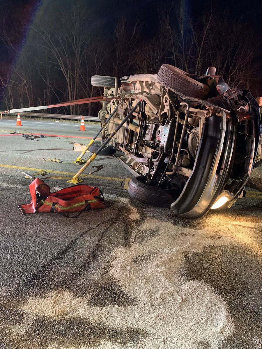 At approximately 5:50 a.m., HCFR crews responded to the area of E. Hwy. 501/Academy Dr. for an accident involving a vehicle (overturned) vs. a propane truck.  The driver of the truck was transported with  minor injuries. The driver of the propane truck waived transport
