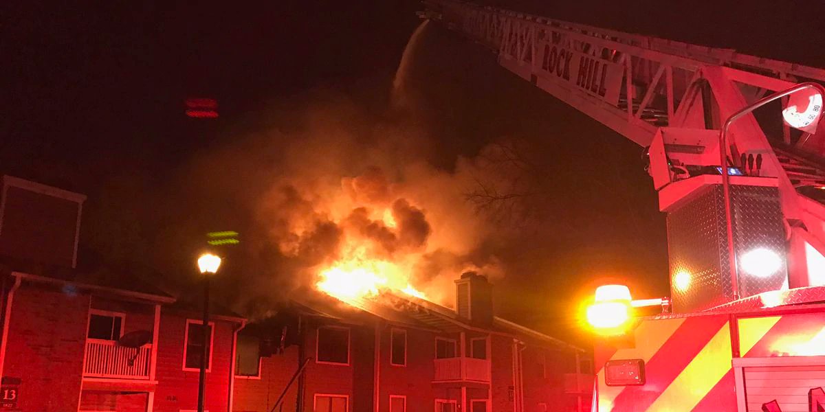 38 people displaced after fire breaks out at Rock Hill apartments