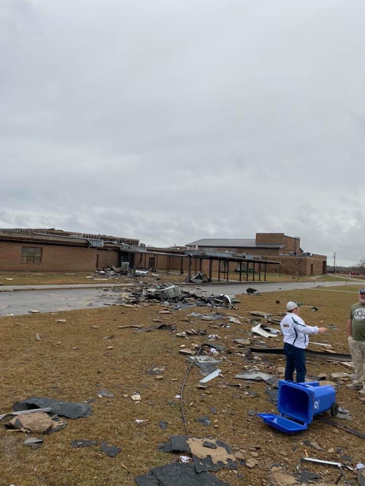 Significant damage done by storms last night near Camden in northern Kershaw County. These damage photos  Craigan Blankenship at North Central High School
