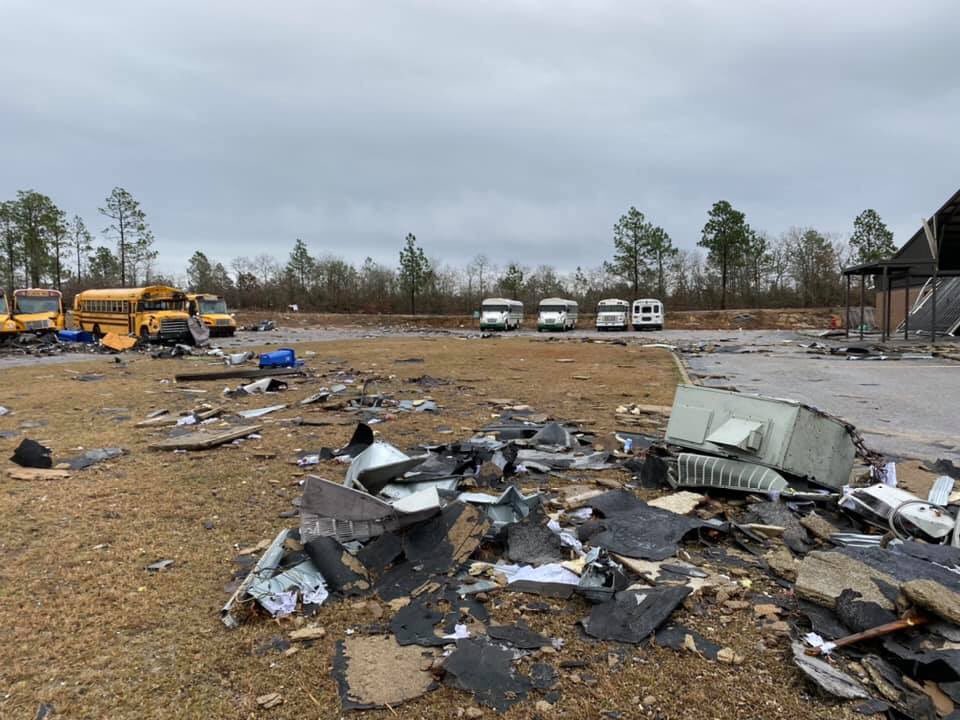 Significant damage done by storms last night near Camden in northern Kershaw County. These damage photos  Craigan Blankenship at North Central High School
