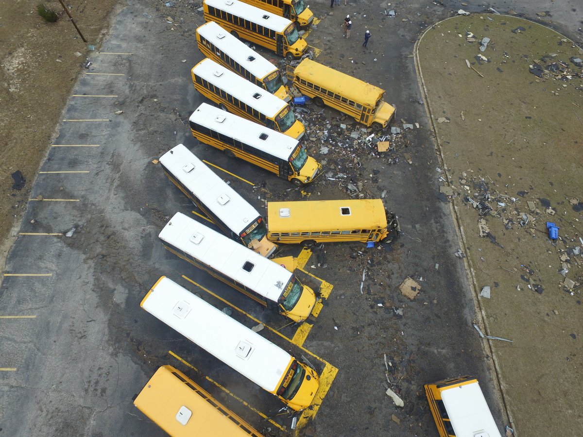 Photos of the tornado damage from Saturday night's EF2 tornado damage in Kershaw County, courtesy of Jeff Cooper and the Kershaw County School District.