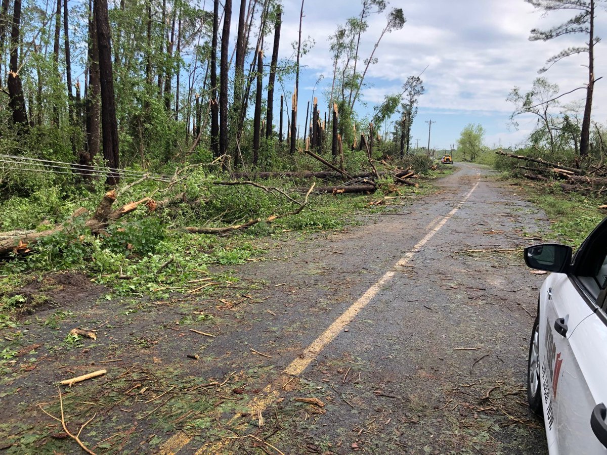 South Carolina overnight; 5 people died in storms.