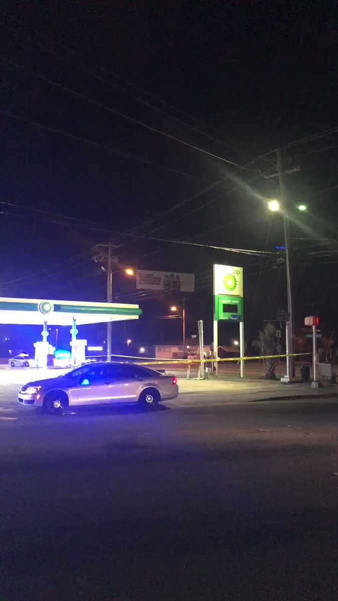 Scene of BP gas station off of Ashley Phosphate Rd in North Charleston. Gas station is completely tapped off. 