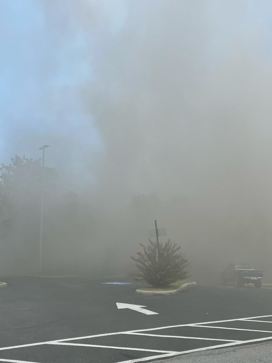 Multiple fire department responding to a structure fire on N Pinckney Street in Union. The area is blocked off. Smoke can be seen through the city of Union right now