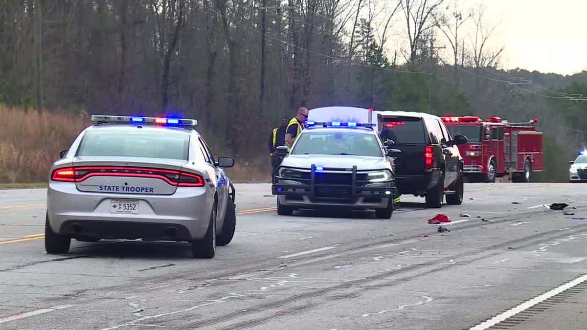 This is the scene of a deadly crash in Spartanburg Wednesday morning