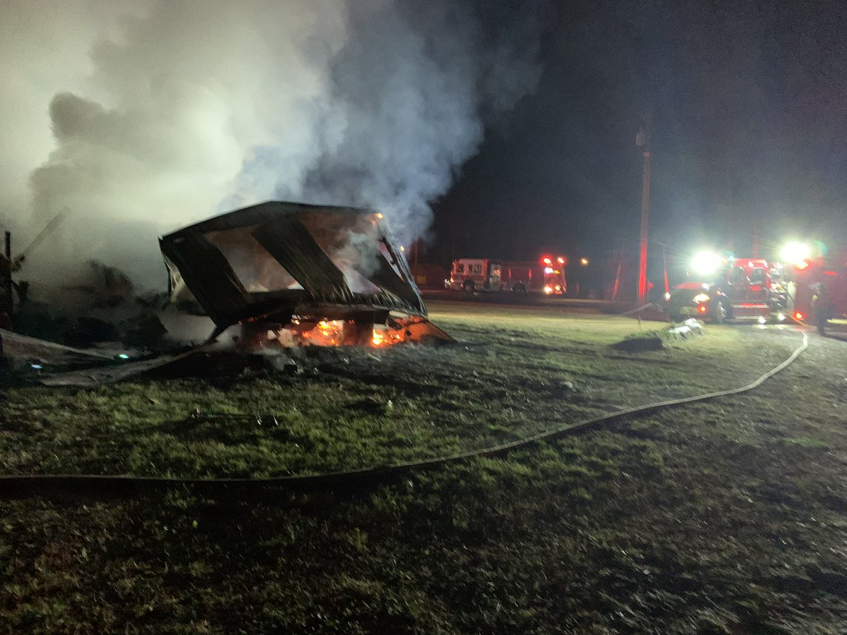 There are no reported injuries at this structure fire in the area of Sandy Bluff Road and Alpine Drive in Green Sea.  HCFR was dispatched to this call at 4:54 a.m.  This fire will be under investigation.  Tabor City FD and Loris FD are assisting