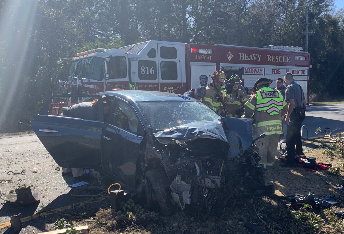 One person was taken to the hospital in critical condition after a crash in Pawleys Island on Ocean Highway at Blackgum Road