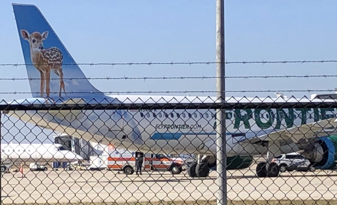 A @FlyFrontier flight was diverted to @GSPAirport for a medical emergency on board. 