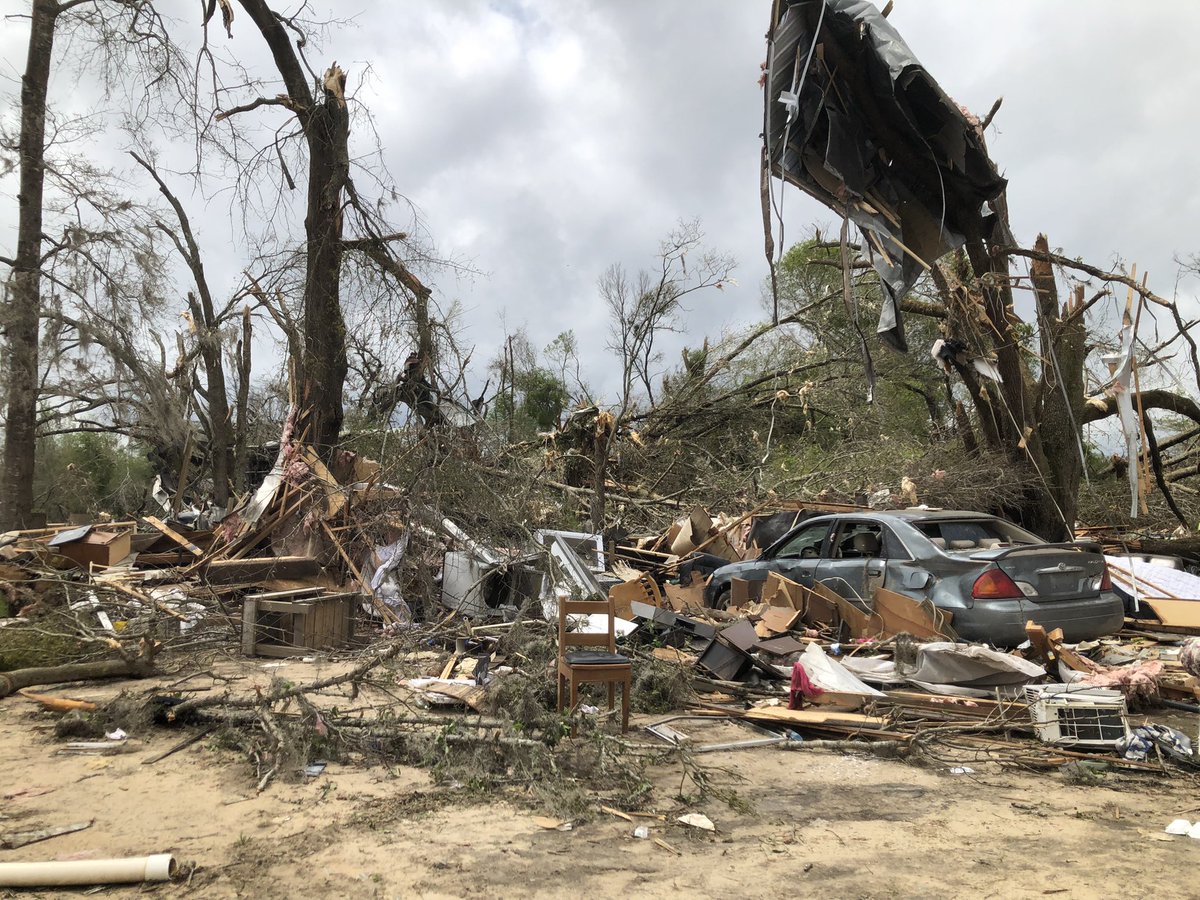 A woman in Allendale, SC is lucky to be alive today   A neighbor found her hiding in this car after a tornado destroyed her home  Family say she is in the hospital recovering from a couple of broken bones   