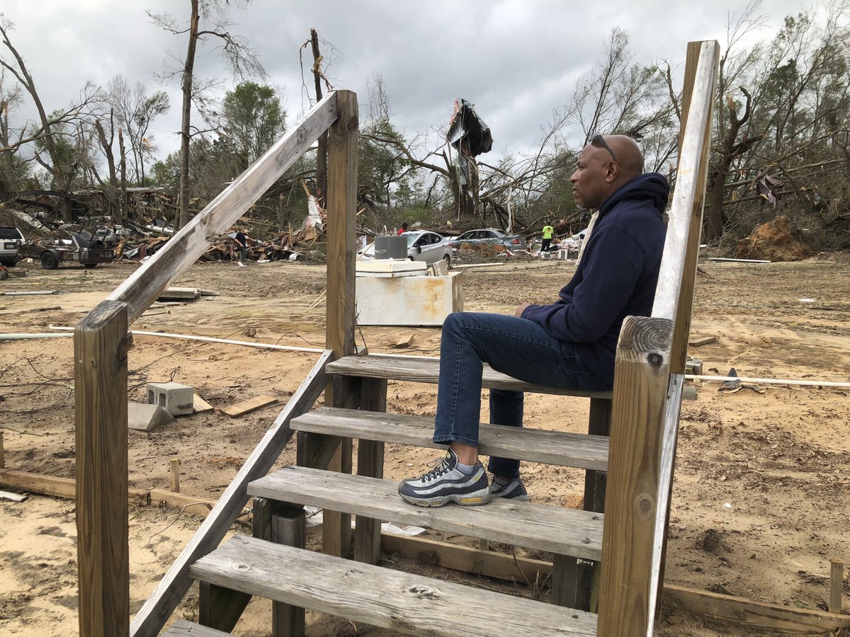 A woman in Allendale, SC is lucky to be alive today   A neighbor found her hiding in this car after a tornado destroyed her home  Family say she is in the hospital recovering from a couple of broken bones   