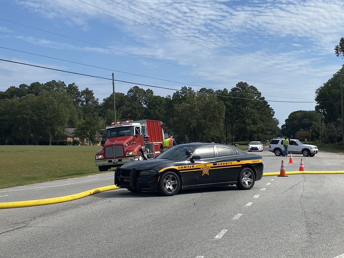 Very active scene on Cains Mill Rd in Sumter where there is a house fire and an officer involved shooting earlier today stemming from a domestic incident. SLED has assumed jurisdiction of the scene