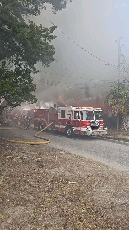 Myrtle Beach, South Carolina  2nd alarm   300blk 2nd avenue north   2nd alarm rqstd for a 2 sty comm bldg w the c side fully involved-exposure both sides