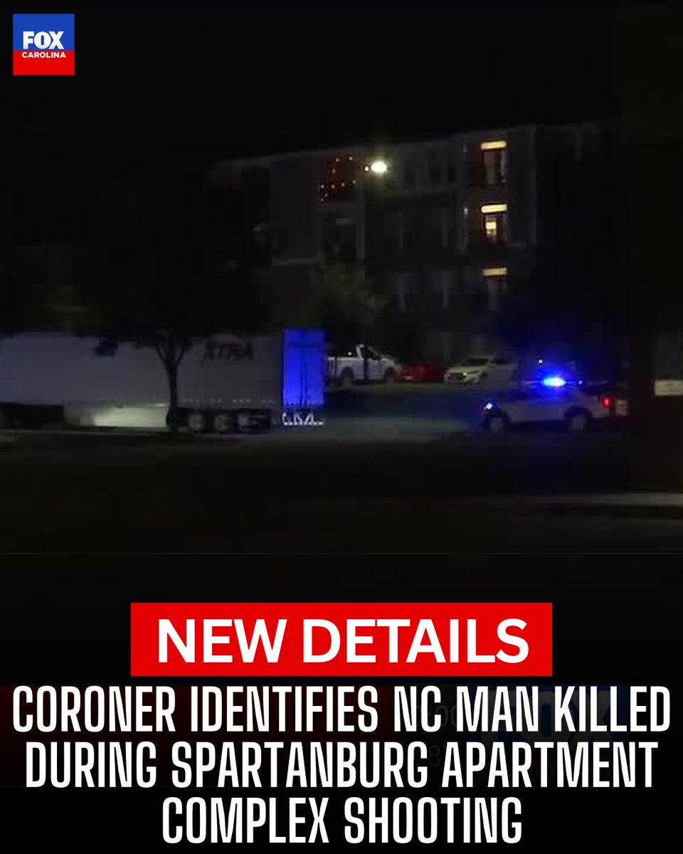 The Spartanburg County Coroner's Office has identified one of the two men killed in an overnight shooting at an apartment complex.